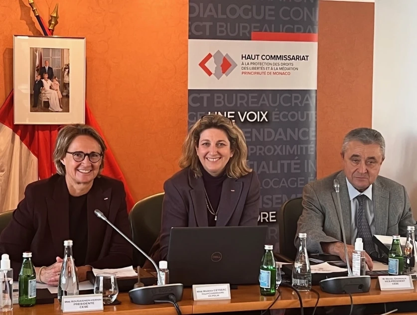 Réception de Mme Marina CEYSSAC, Haut Commaissaire